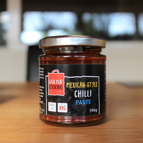 A jar of Mexican-style chilli paste by Case for Cooking 