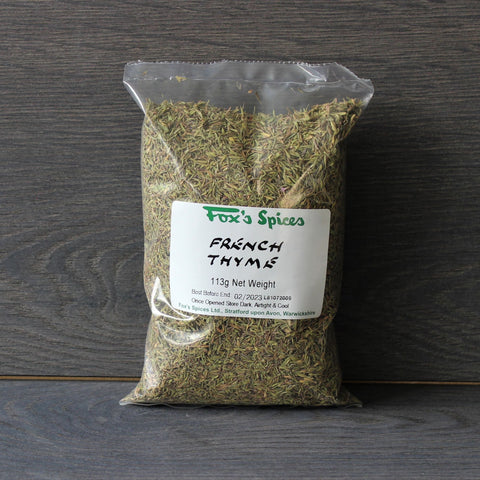 Thyme from Fox's Spices  sold in 113g bags.