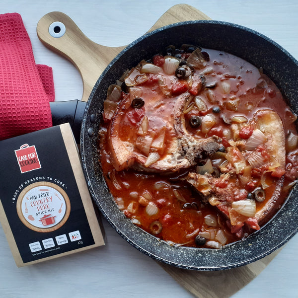 Pan fried country pork by Case for Cooking