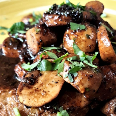 Black Garlic Mushrooms