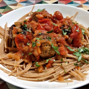 Herby Pork Balls in a Spiced Tomato Sauce