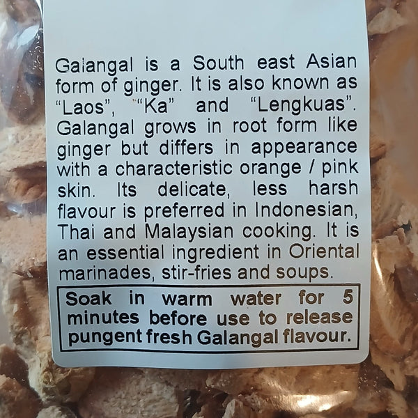 Instructions on how to use the Galangal Root from Fox's Spices.