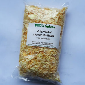 Fox's Spices supplied this 113g bag of onion flakes.