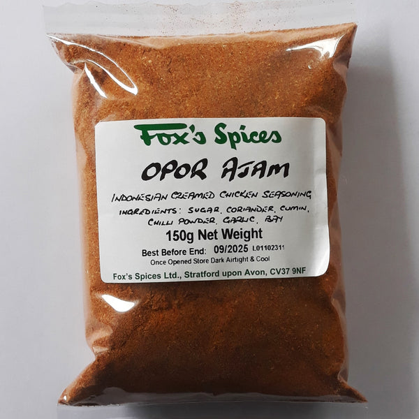 Fox's Spices Opor Ajam sold in 150g bags.