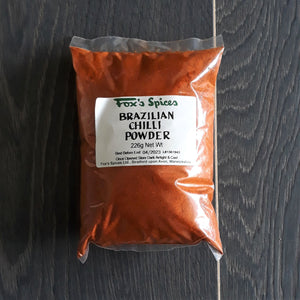 A 226g Bag of Brazilian Chilli Powder from Fox's Spices