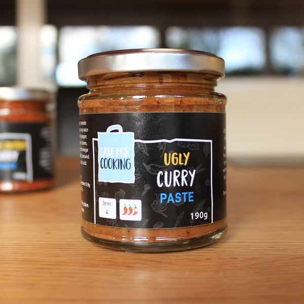 Jar of Ugly Curry Paste made by Case for Cooking and sold by The Cooking Plumber 