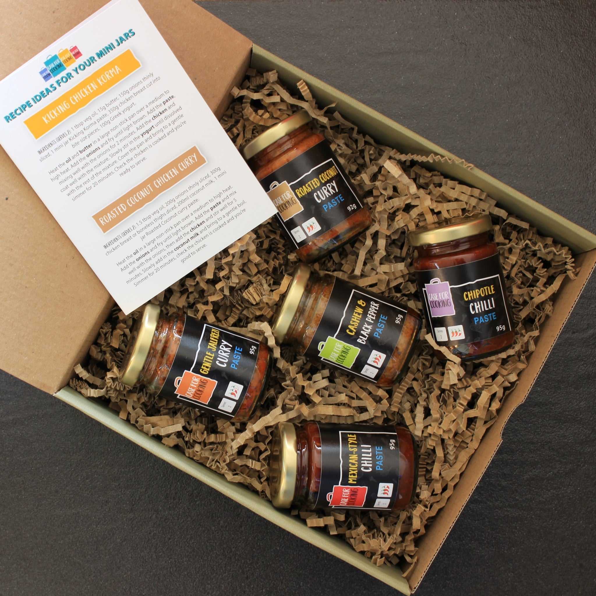 Case for Cooking Box Set of Mini Jars 