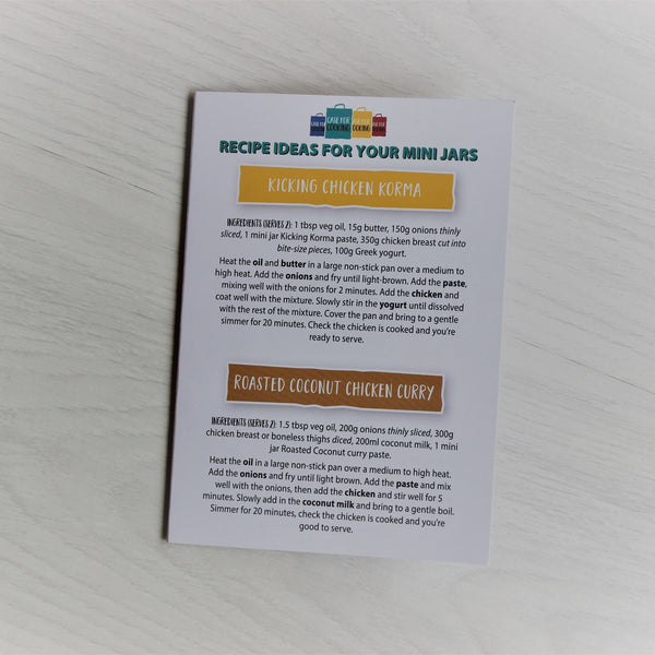 Recipe card for Case for Cooking mini jars