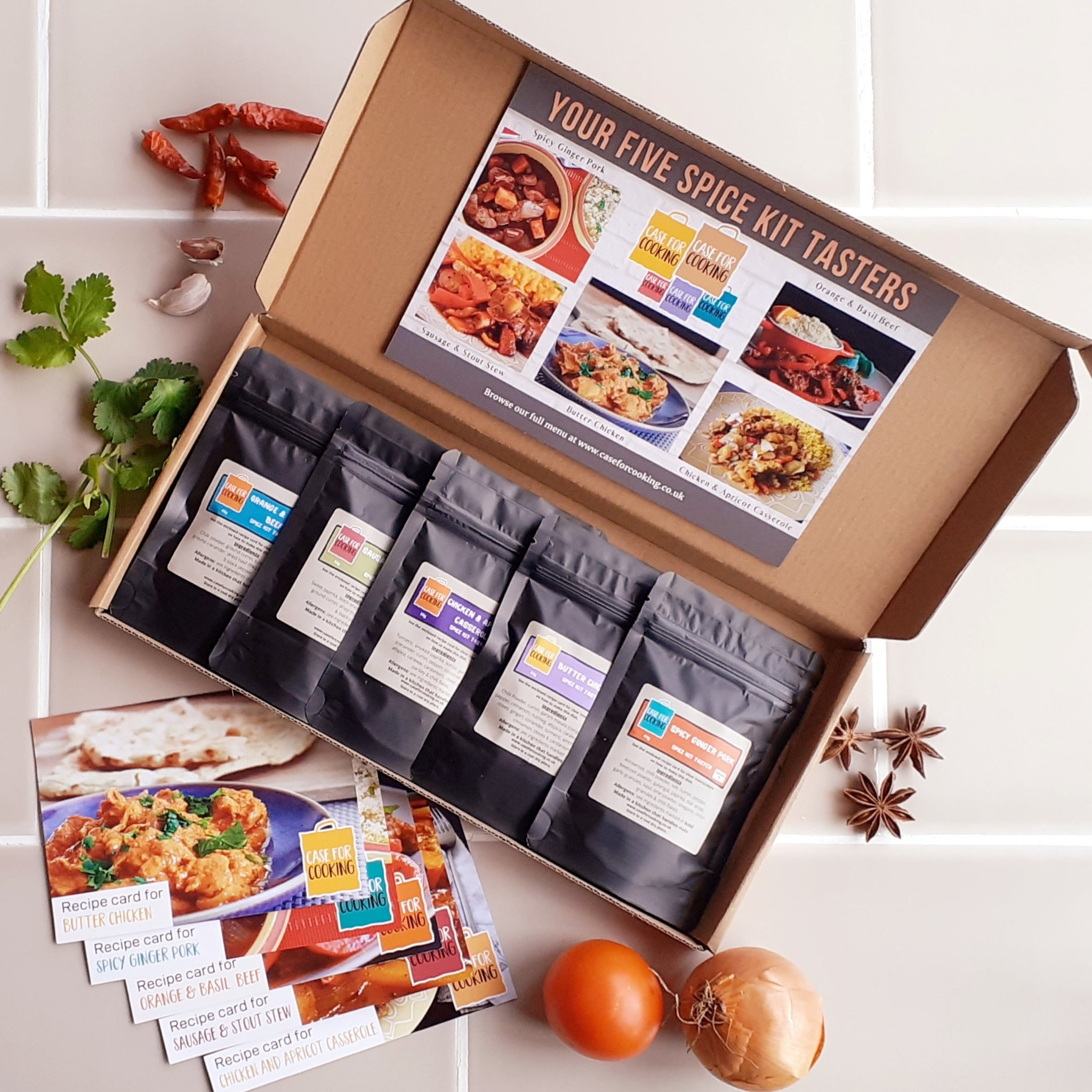 Spice Kit Taster Pack by Case for Cooking 
