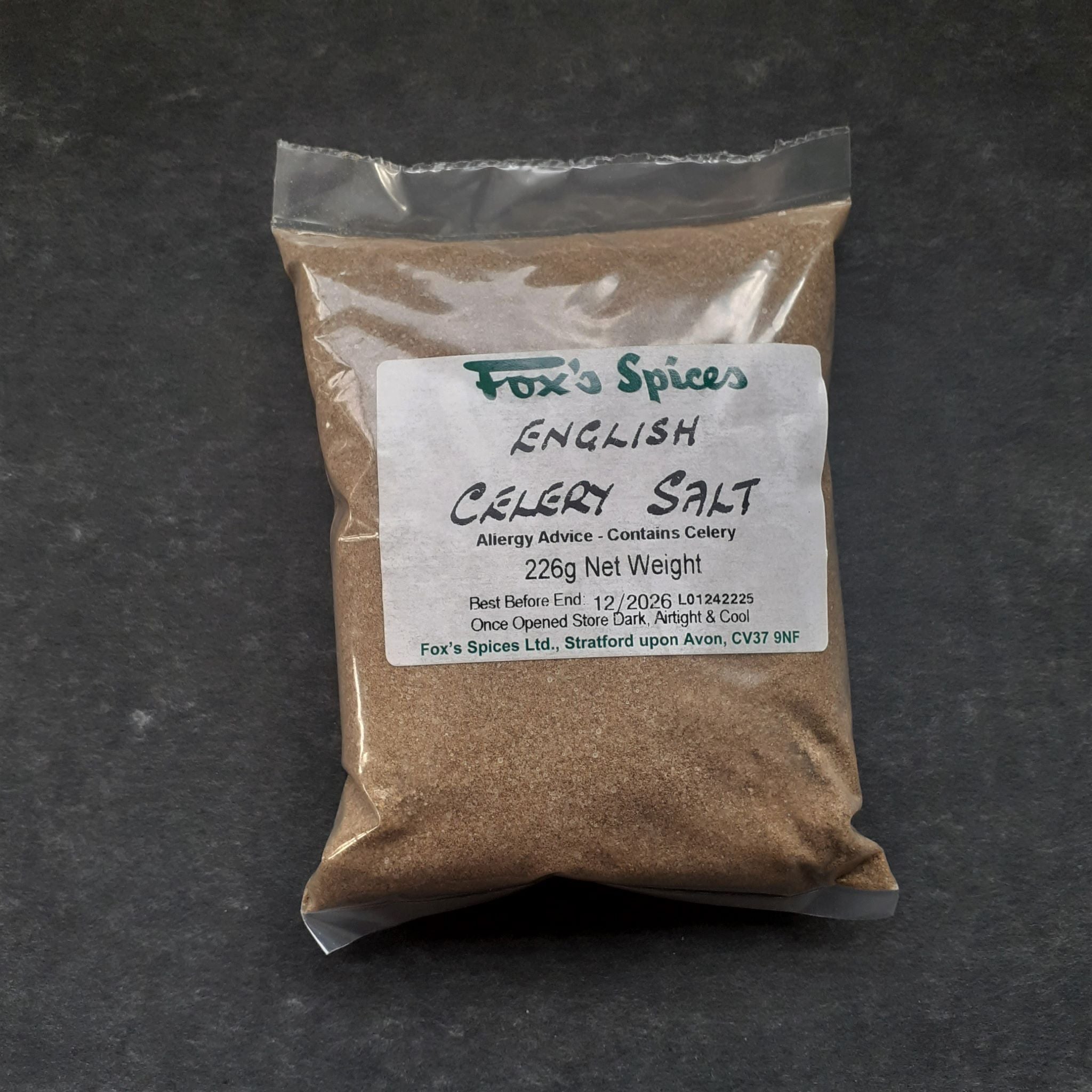 Fox's Spices supplied this 226g bag of Celery salt.
