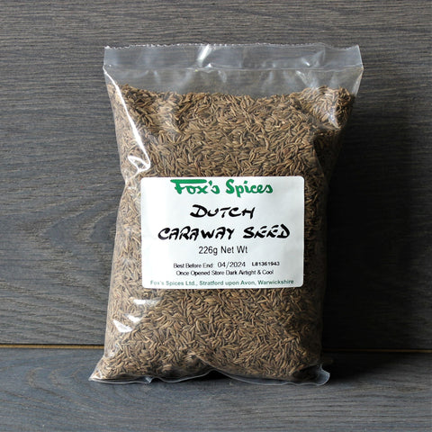 A 226g bag of Caraway seeds from Fox's Spices
