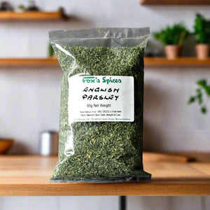 A 60g bag of English Parsley from Fox's Spices