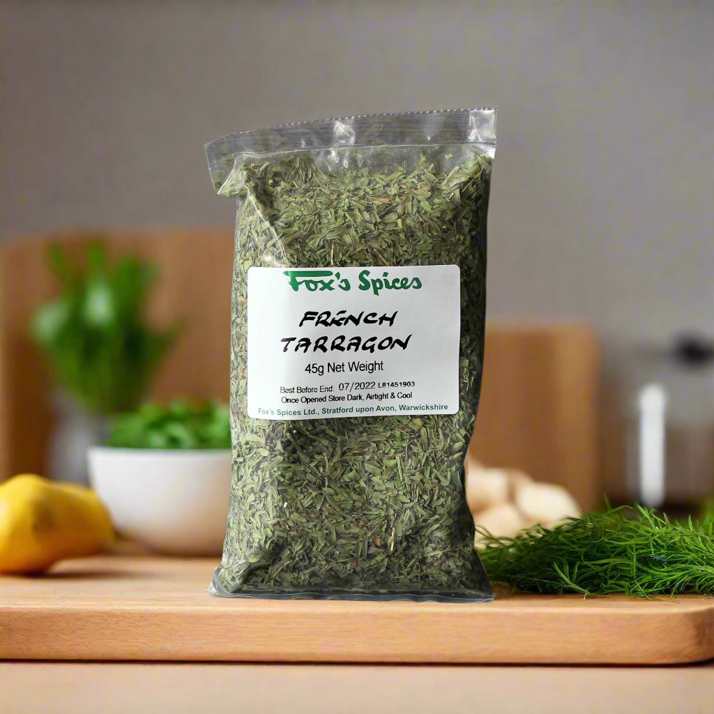 A 45g bag of French Tarragon from Fox's Spices 