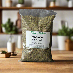 Thyme from Fox's Spices  sold in 113g bags.
