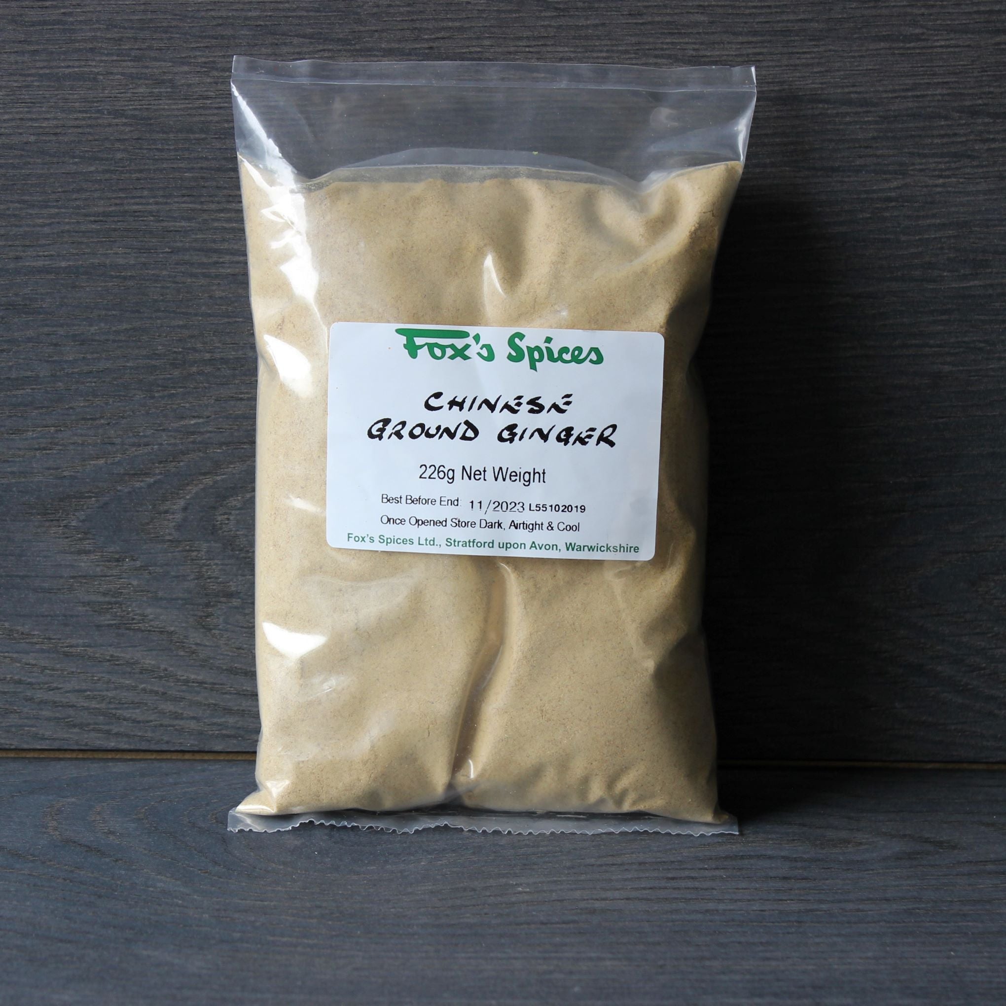 Fox's Spices supplied this 226g bag of ground ginger.