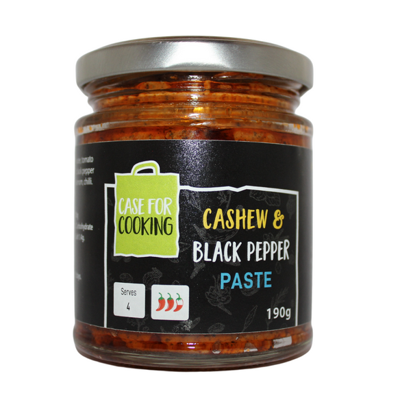 jar of Cashew & Black Pepper paste by Case for Cooking 