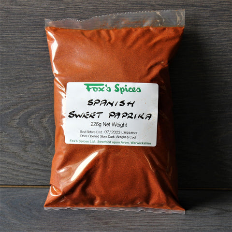 A 226g bag of Spanish Sweet Paprika by Fox's Spices